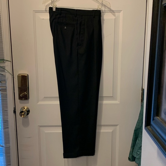 Stafford Other - Men’s pleated dress slacks, black, size 32/30